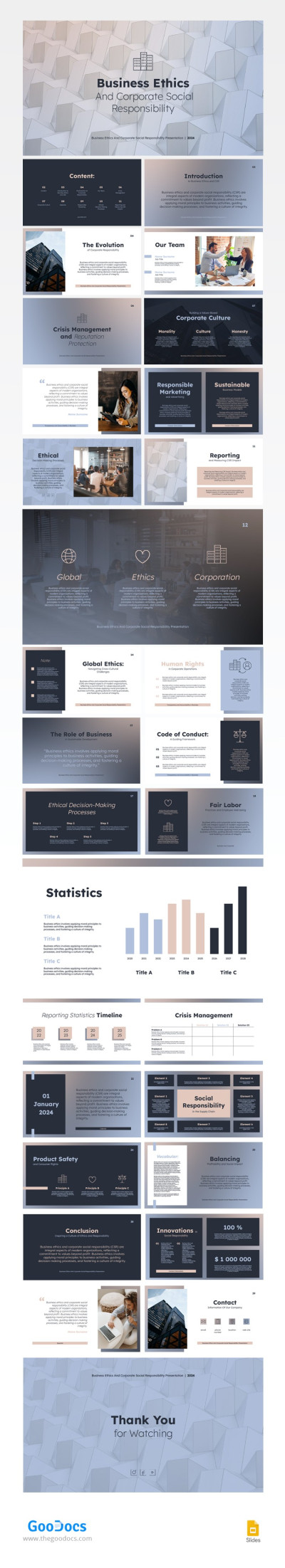 Business Ethics And Corporate Social Responsibility Template
