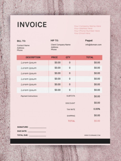 Business Invoice Template