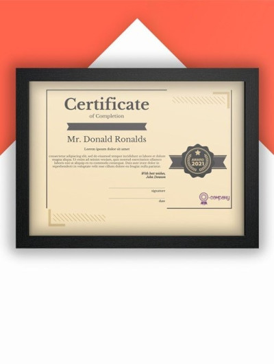 Printable Certificate of Completion Template