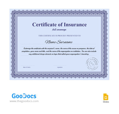 Certificates of Insurance - Insurance Certificates