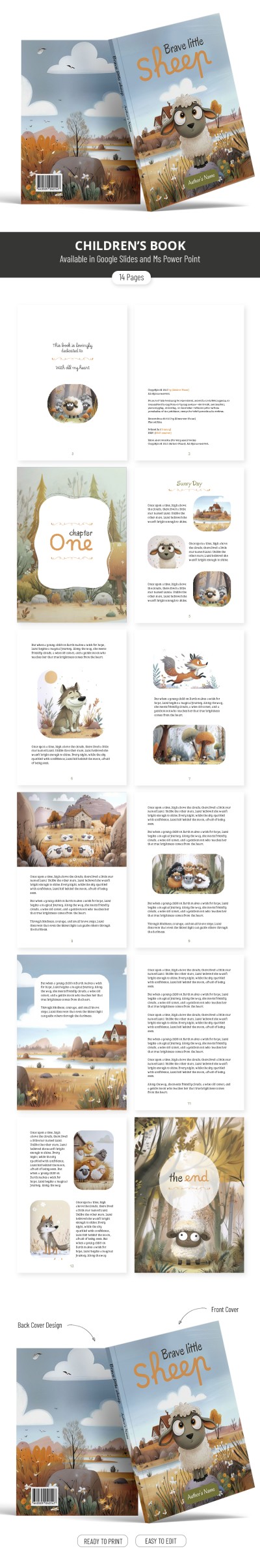 Children’s Book Layout Template Template