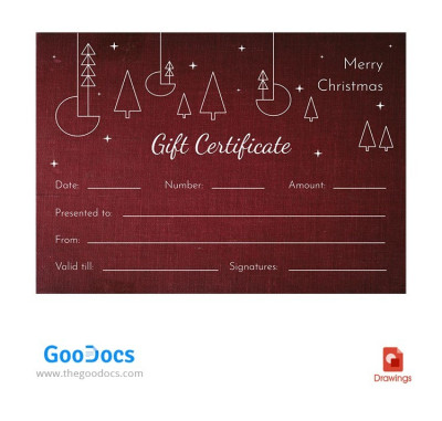 Christmas Certificate Template Template