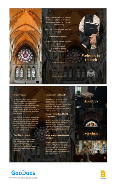 Church Dark Brochure - Church Brochures