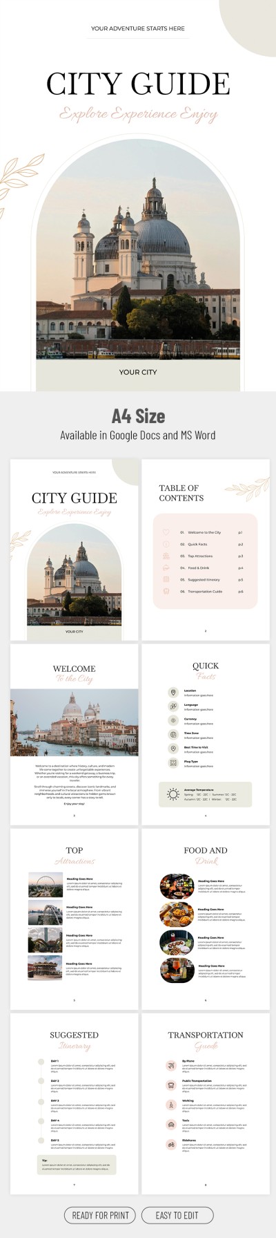 Modello di guida della città Modello