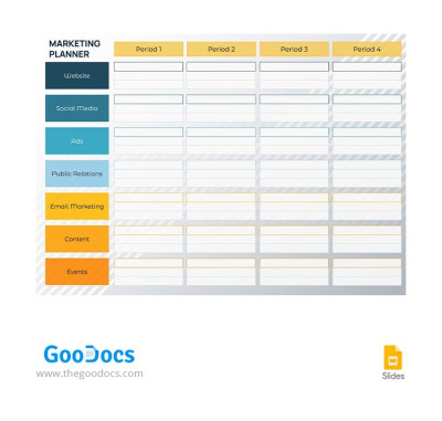 Colorful Marketing Planner - Marketing Planners