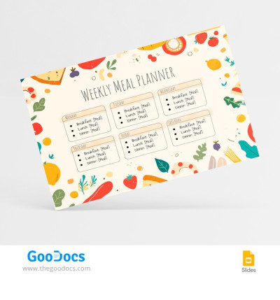 Illustrated Meal Planner Template