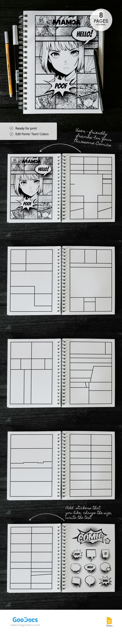 Clean Comic Book Page