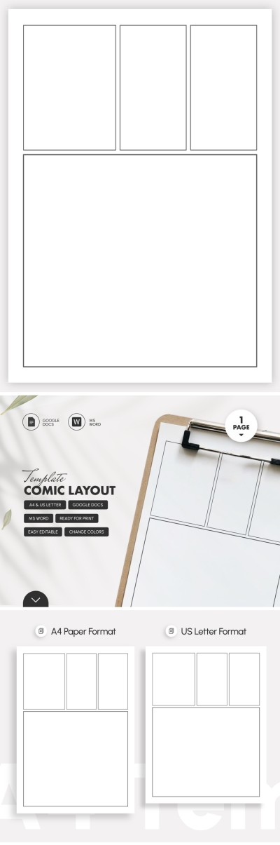 Comic Layout Template Template