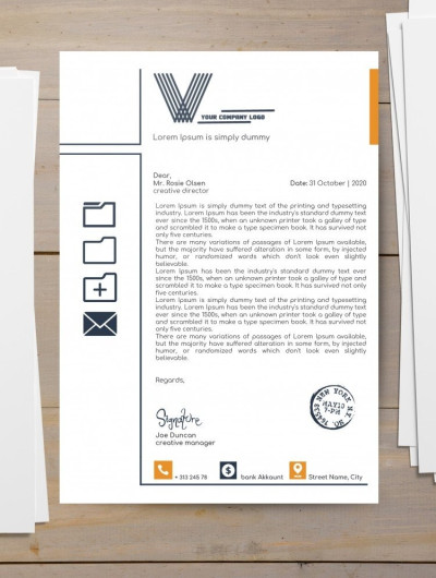 Company Letterhead Design Template