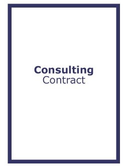 Contrat de consultation Modèle