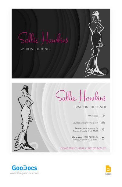 fashion stylist business card templates