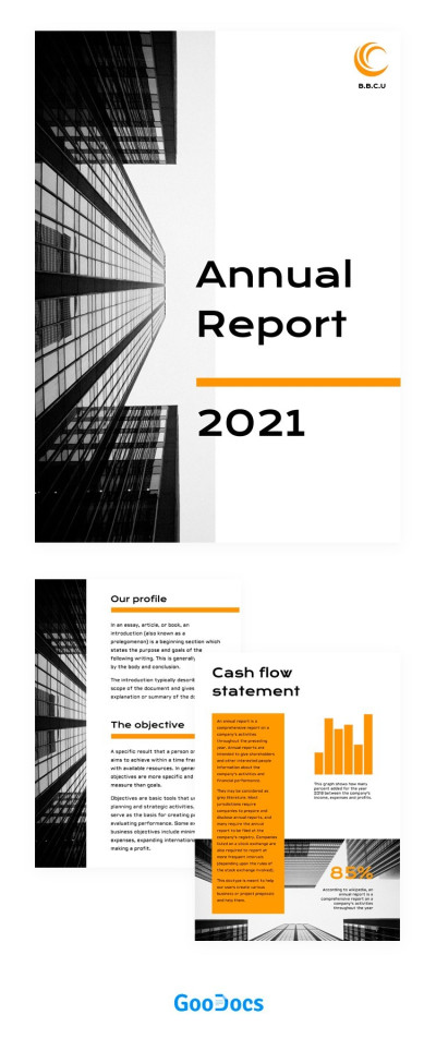 Great Corporate Annual Report Template