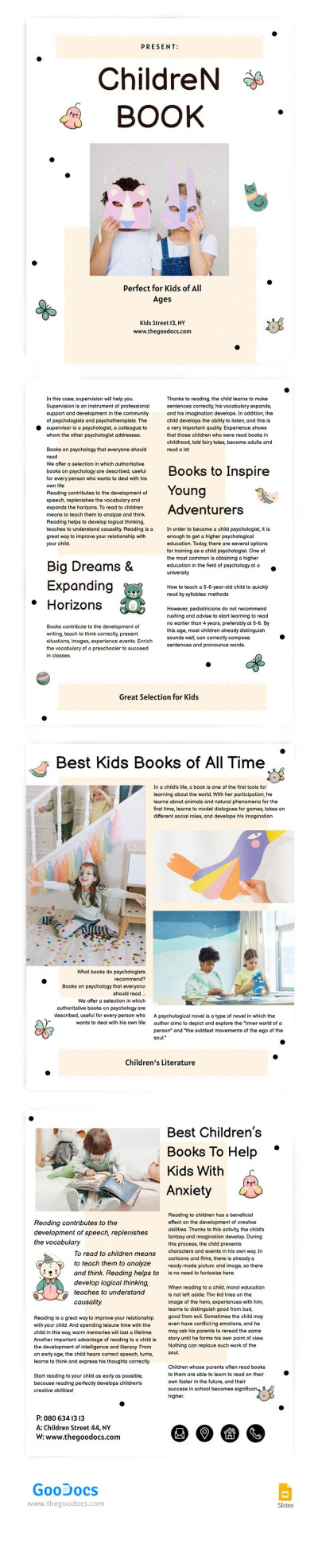 Children Book Template