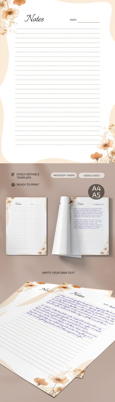 Clean Cute Notes Template