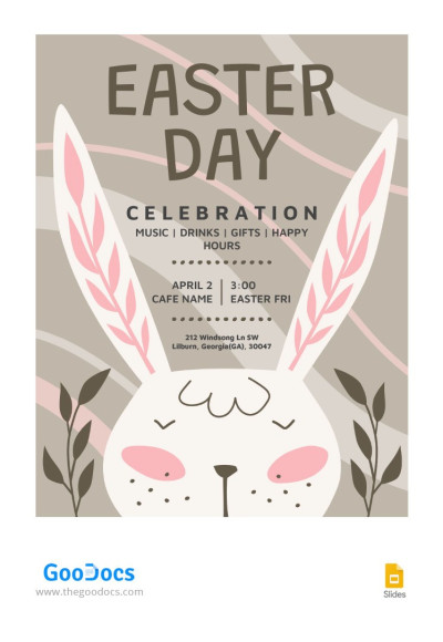 Cute Easter Flyer Template