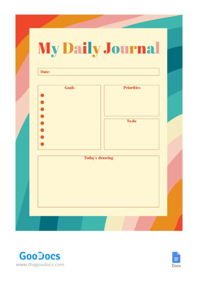 Daily Retro Journal Template