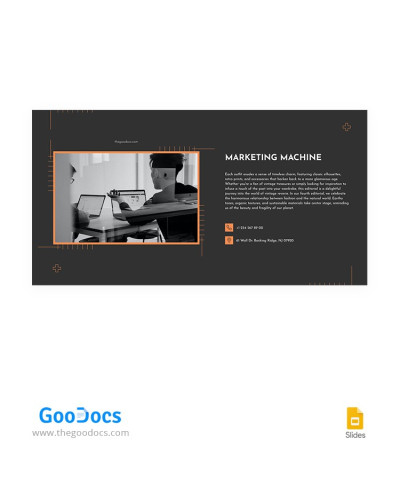 Dark Grey Business Facebook Cover Template