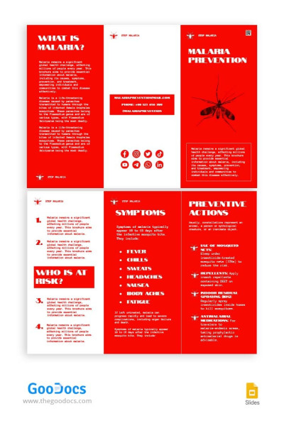 Trifold Disease Brochure Template