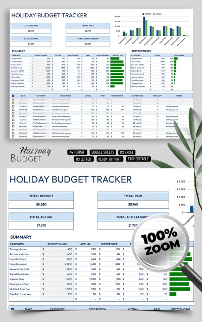 Easy Holiday Budget Tracker Template for Families