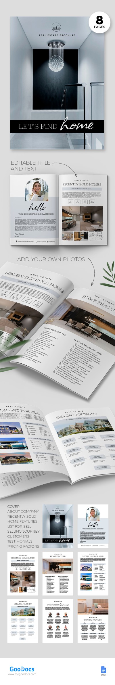 Guida per venditori immobiliari Brochure Modello