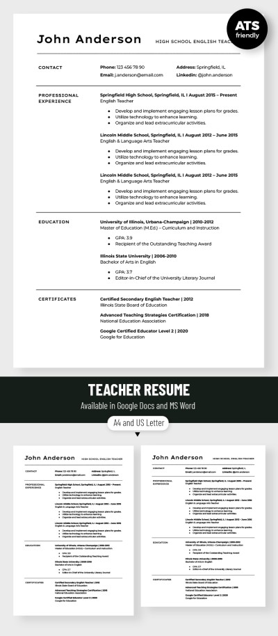 Free Resume Templates In Google Docs Thegoodocs