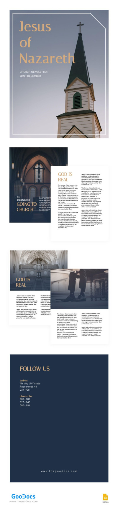 Elegant Church Newsletter Template