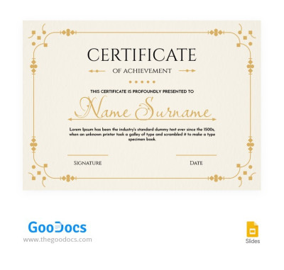 Elegant Congratulation Certificate - Congratulation Certificates