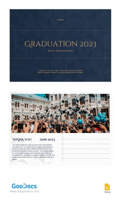 Elegant Graduation PostCard Template