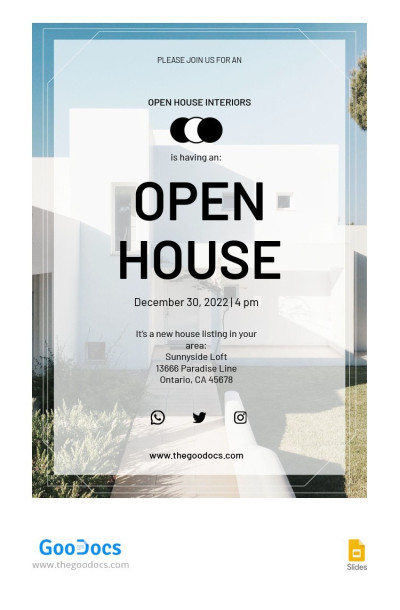 Elegant Open House Invitation - Open house Invitations