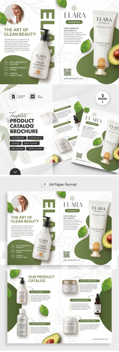 Plantilla de catálogo de productos de folleto Plantilla