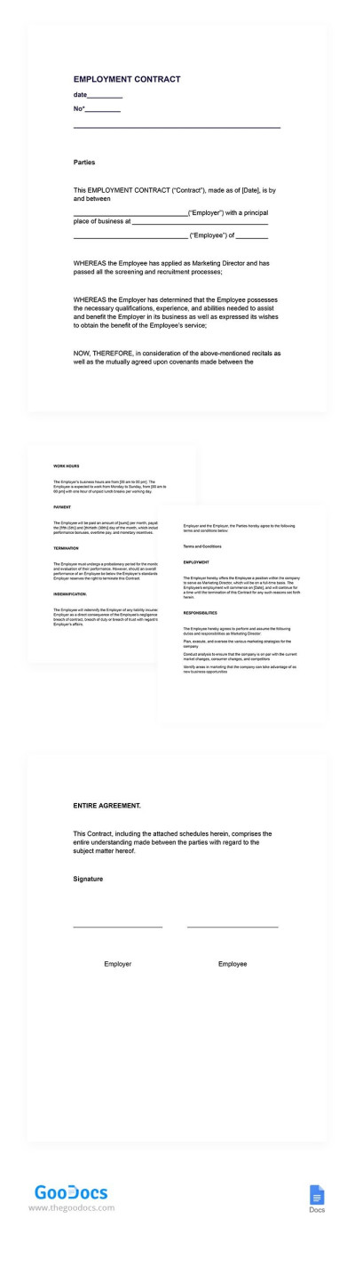 Employment Contract Template