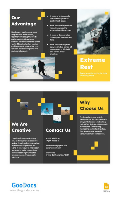 Extreme Rest Brochure Template