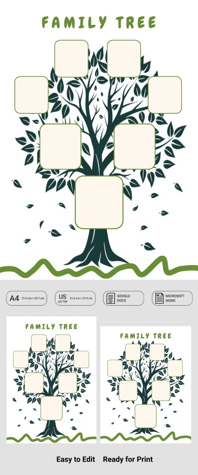 Family Tree Outline Template Template