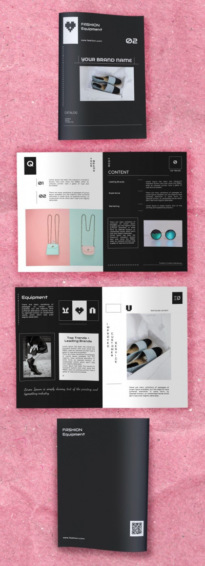 Dark Fashion Brochure Template