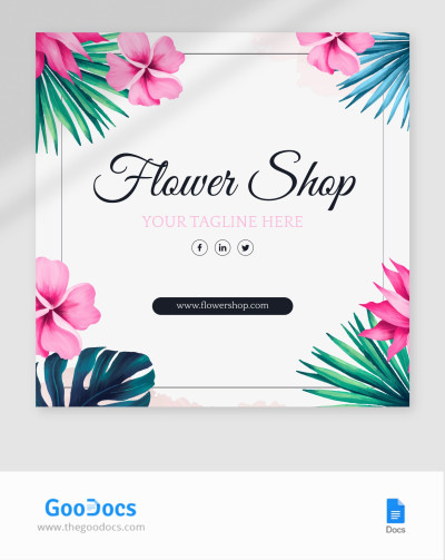 Floral Facebook Post Template