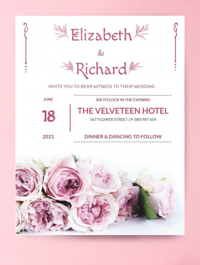 Floral Invitation Template