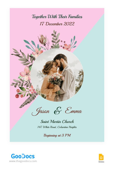 Floral Wedding Flyer Template