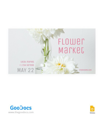 Flower Market Facebook Cover - Flowers Facebook Cover