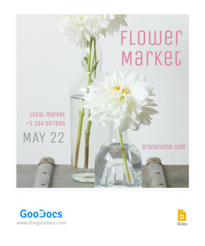 Flower Market Instagram Post Template