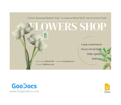 Flowers Shop YouTube Thumbnail Template