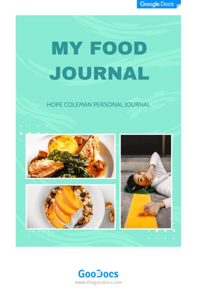 Journal alimentaire coloré Modèle
