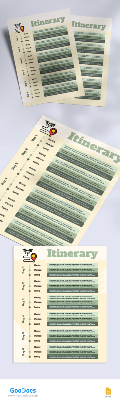 Free Printable Itinerary - Itinerary
