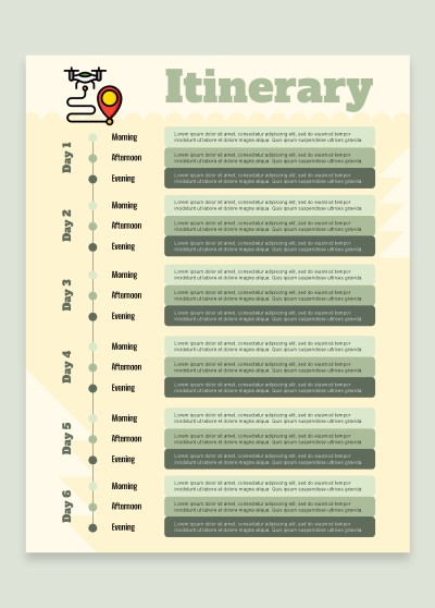 Free Printable Itinerary Template