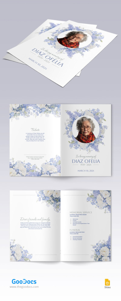 Funeral Program Template