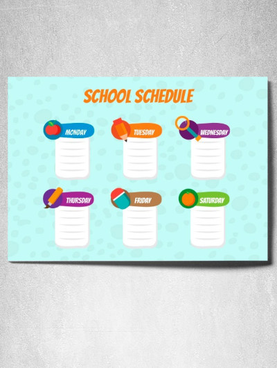 Special Funny Class Schedule Template