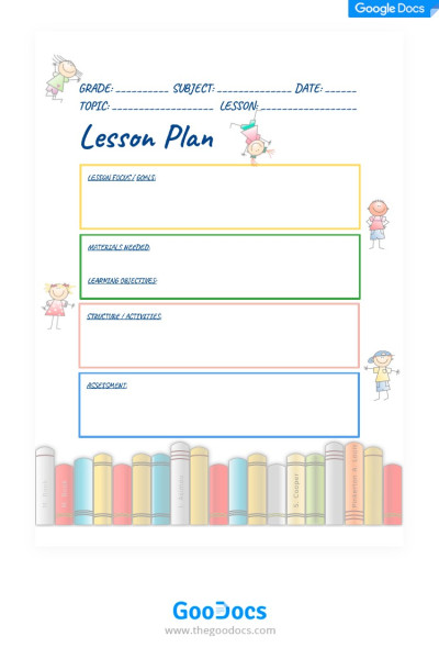 Plan de leçon drôle Modèle