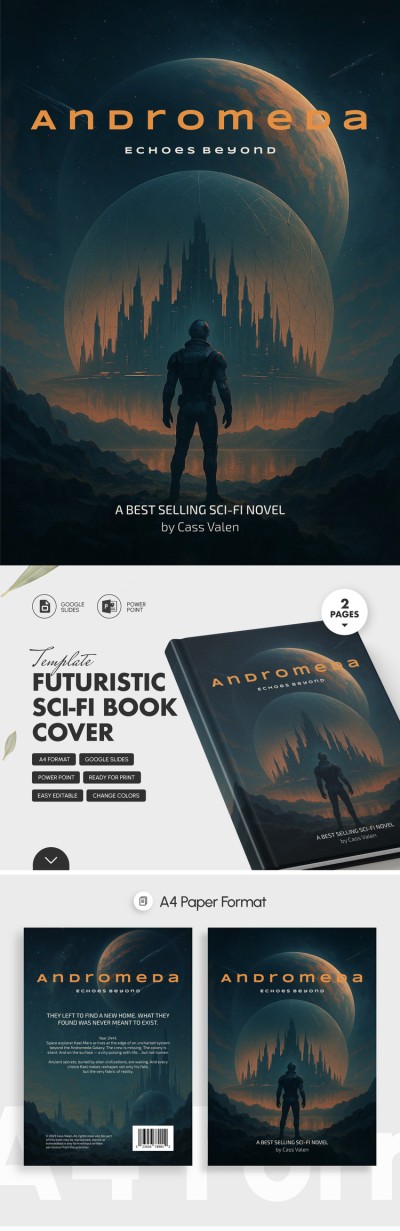 Futuristic Sci-Fi Book Cover Template