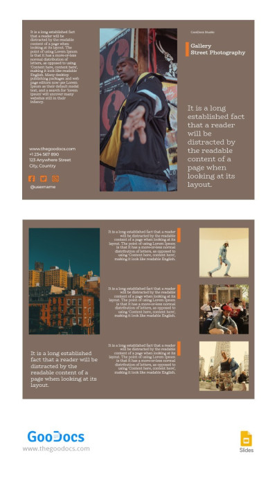 Galery Street Photography Brochure Template