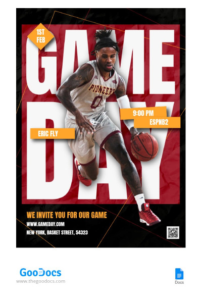 Game Day Flyer - Basketball Flyers