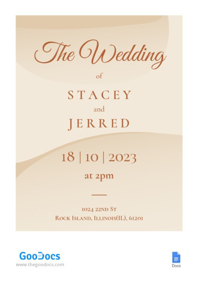 Gentle Gradient Wedding Invitation Template